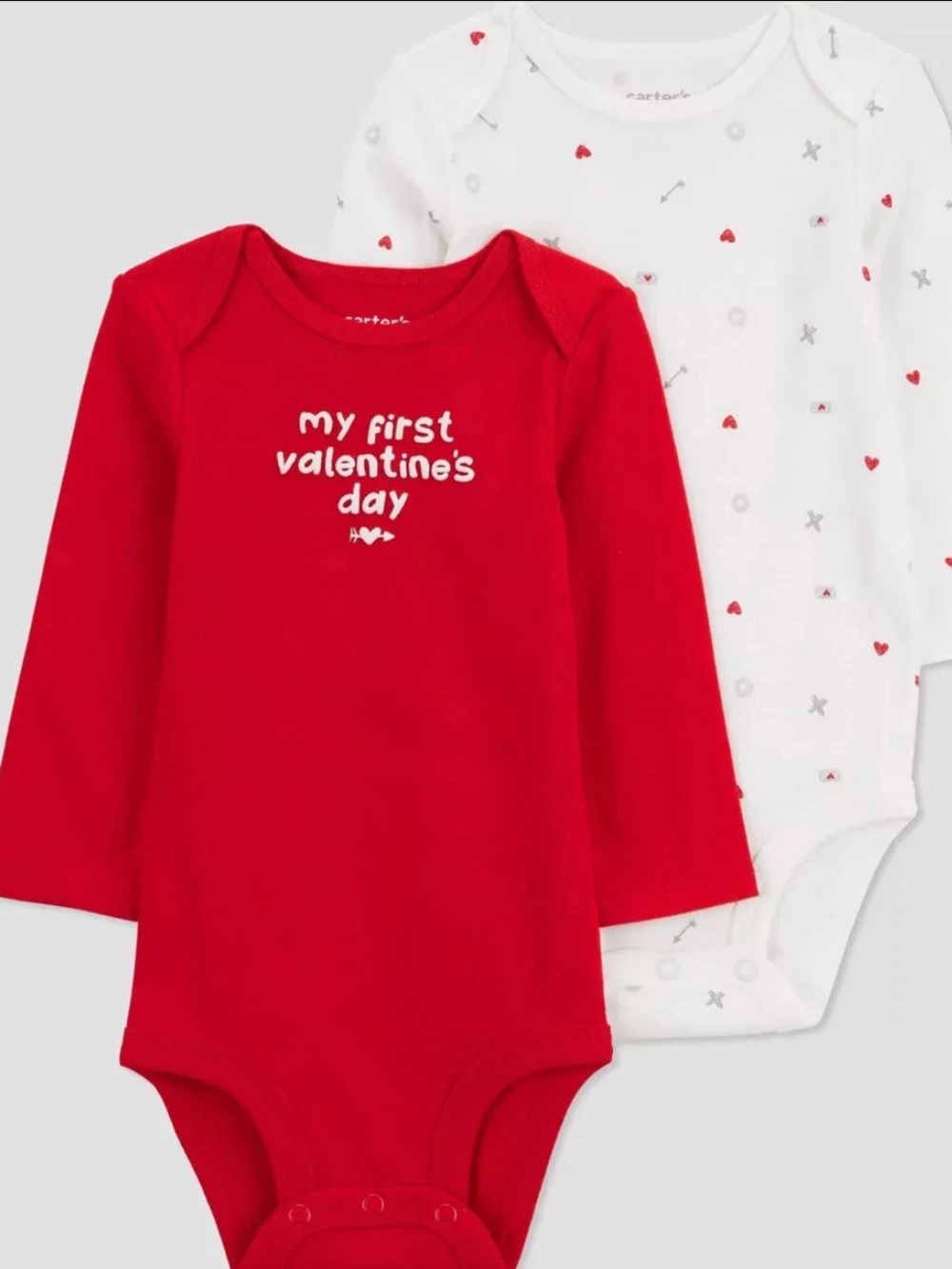 Carter's Just One You® Baby 2pk My First Valentine's Day Bodysuit 9 Month